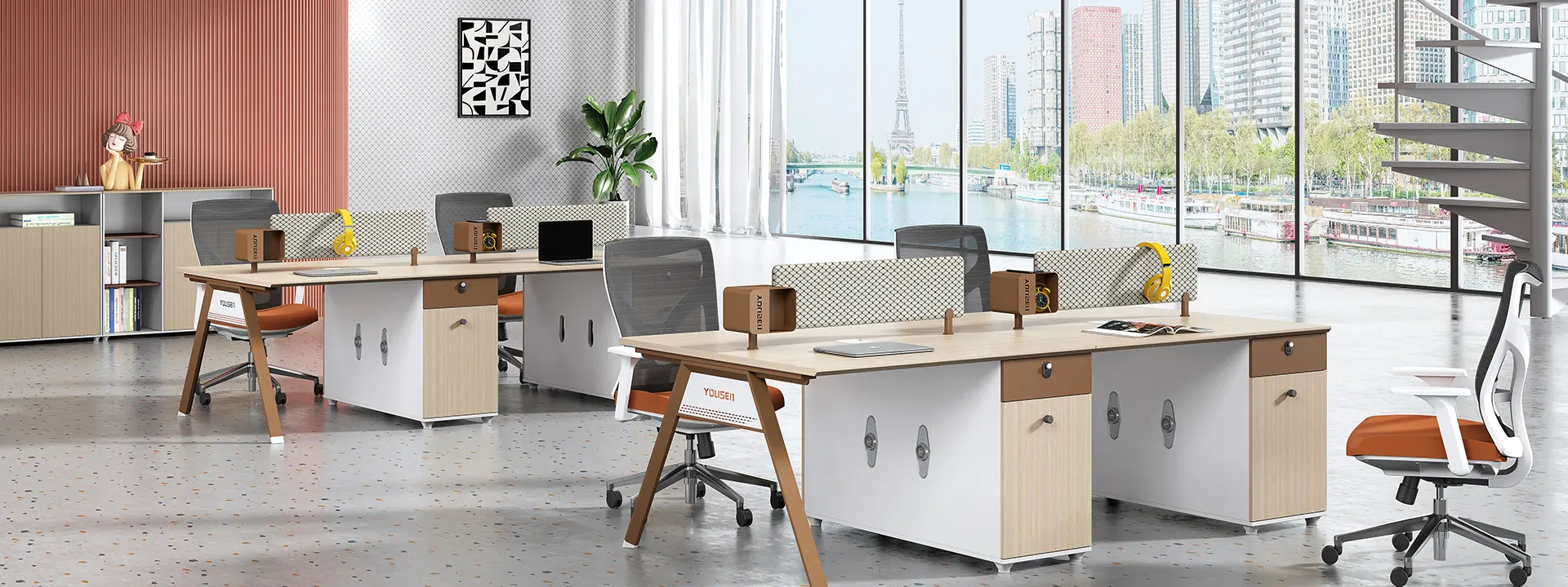 Maximizing Collaboration: The Benefits of a 6-Person Office Workstation 1