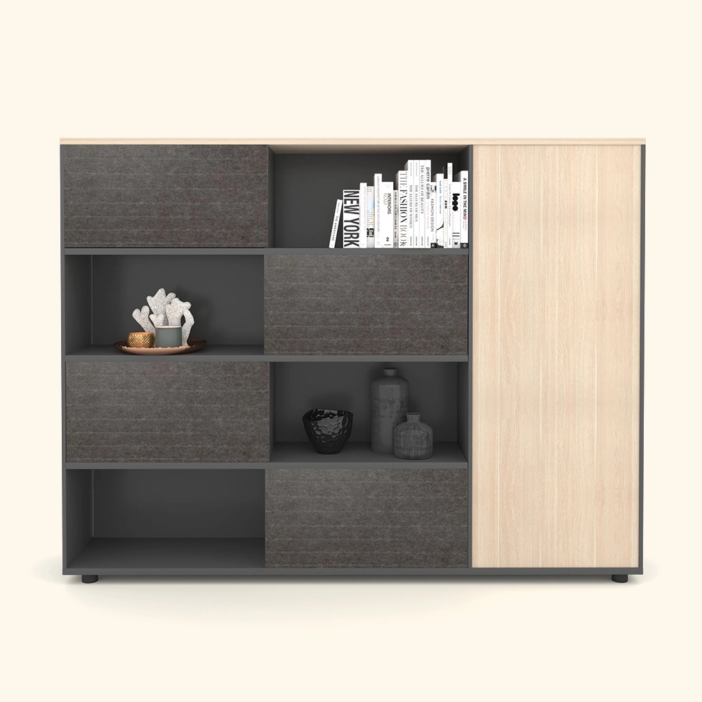 په یوسین کې د کابینې فرنیچر او عصري ډیزاین دفتر فرنیچر LS908W فایل کول 1